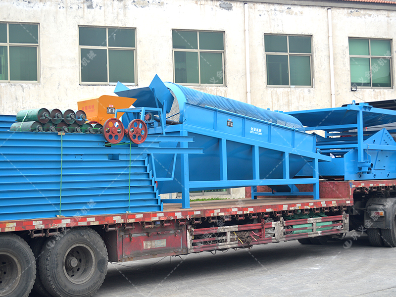 86雙級(jí)粉碎機(jī)生產(chǎn)線發(fā)貨圖片_發(fā)往廣西百色_破碎篩分金礦石